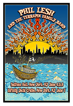 Phil Lesh and the terrapin family band nyc concert poster 2013