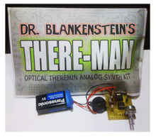 Dr Blankenstein's "THERE MAN" optical theremin kit